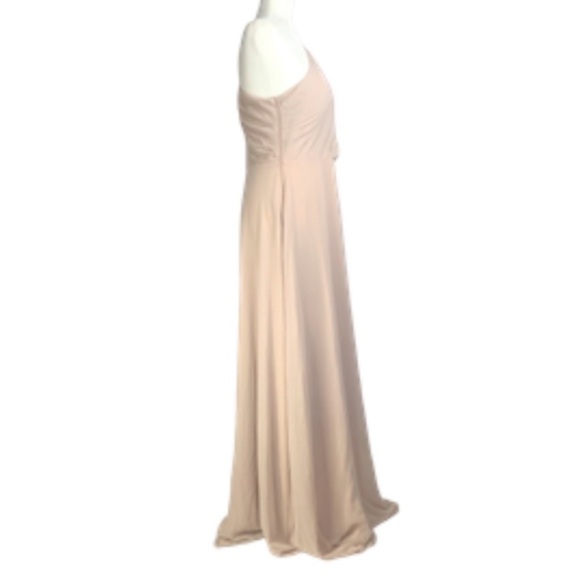 Birdy Grey Kira Dress Large One Shoulder Grecian Formal Prom Bridesmaid NWOT - Picture 3 of 10